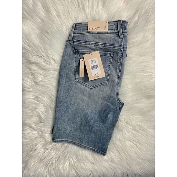 NYDJ Ella Side Seam Slit Denim Shorts Women's Size 0 NWT - Picture 9 of 10